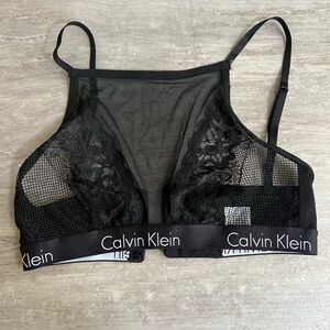 Calvin Klein Black Mesh Lace Bra